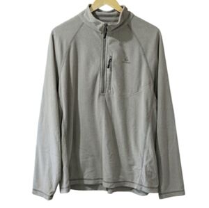 Acend Mens 1/4 Zip Fleece Pullover LG